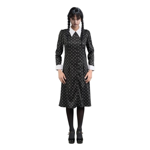 ROBE NOIRE A MOTIFS MERCREDI M