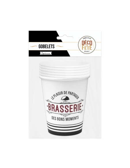 Pack 6 Gobelets Brasserie