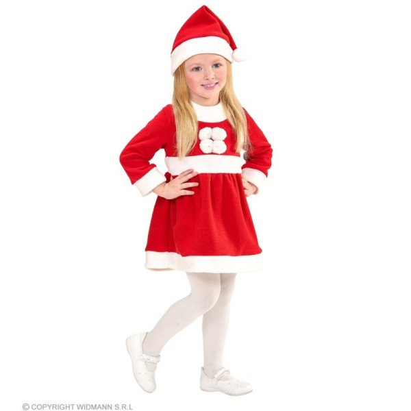 (80 cm / 6-12 Months) MISS SANTA (robe. bonnet)