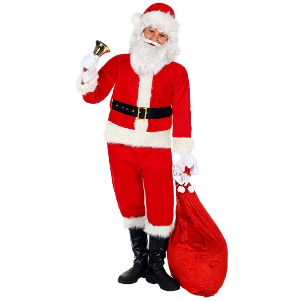 PERE NOEL (veste. pantalons. ceinture. couvre-bottes. chapeau. gants)