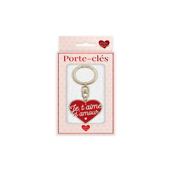 Porte-Clés "Je t'Aime" pour la Saint-Valentin