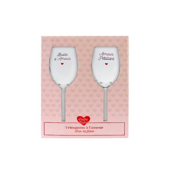 Coffret Duo de Flûtes pour la Saint-Valentin