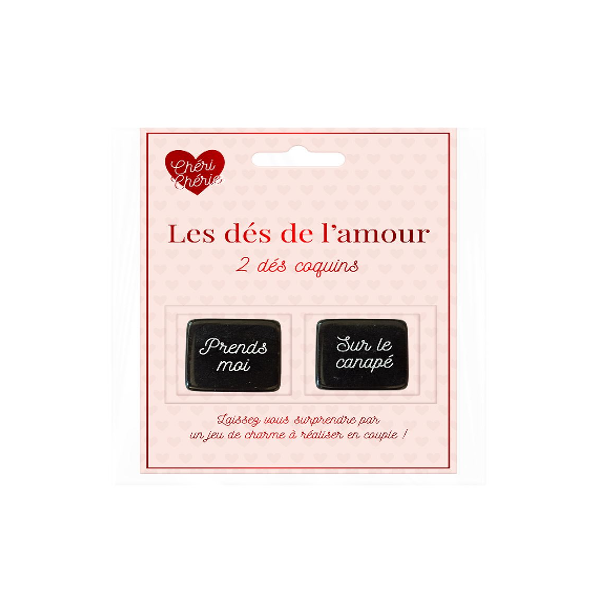 Jeu dés 2 Pièces pour la Saint-Valentin