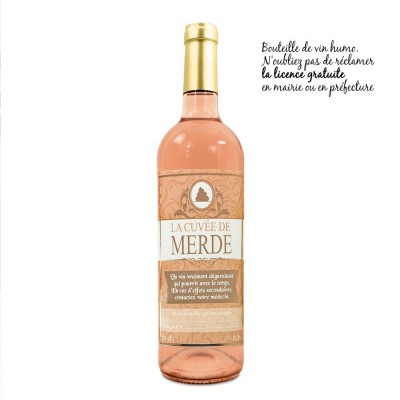 Vin Rose VCE Humour - Cuvée De Merde Faites La Fête Vin