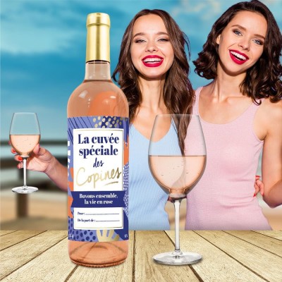 Vin Rosé VCE Humour : La Cuvée Spéciale des Copines Faites La Fête Vin