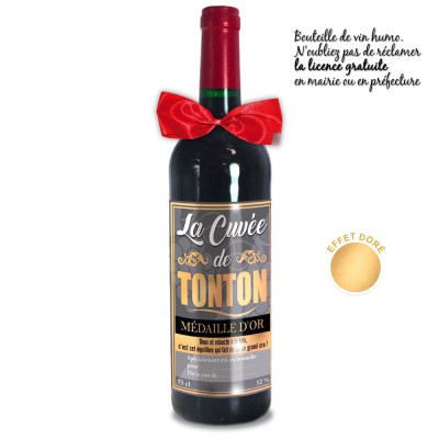 Vin VCE Humour : La Cuvée de Tonton Faites La Fête Vin