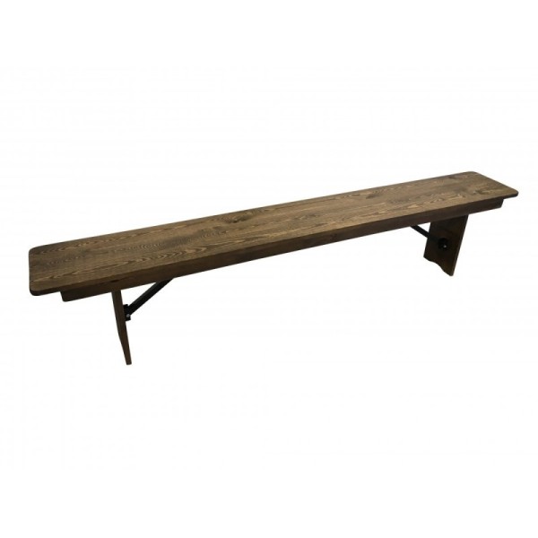 LOCATION Banc pliant Bois rustique HERITAGE 213 x 30 cm
