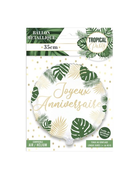 Ballon Métal Anniv Tropical