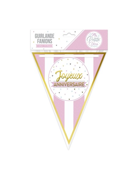 Guirlande Fanions Anniv Fille