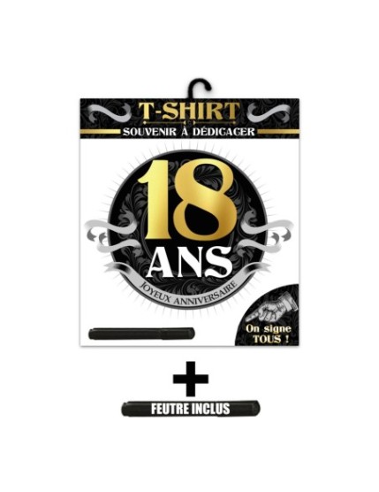 T Shirt Anniv 18 Ans Homme Faites La Fête T shirt