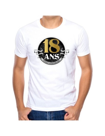 T Shirt Anniv 18 Ans Homme Faites La Fête T shirt