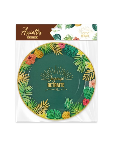 Pack 6 Assiettes Retraite