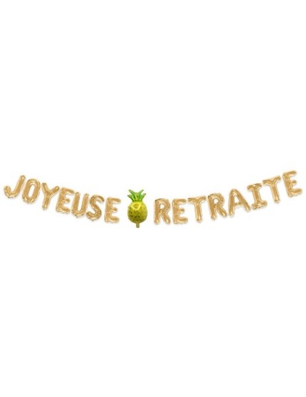 Guirlande Mots Retraite Faites La Fête Accessoires de décoration