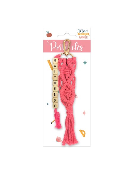 Porte clé Macrame Maitresse