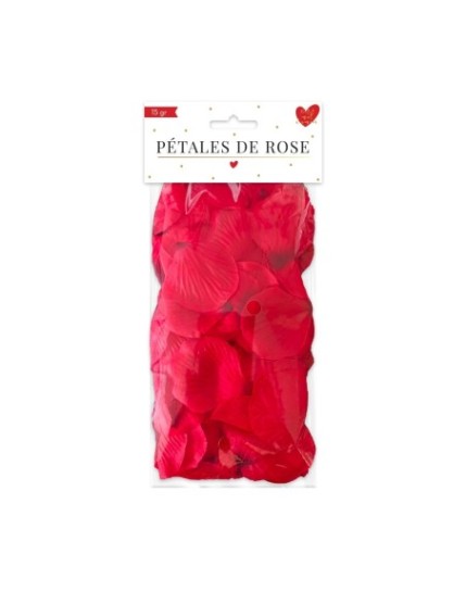 Sachet 150 Petales Roses Rouges Faites La Fête Accessoires de décoration