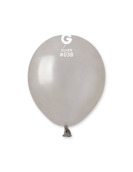 Sachet de 50 ballons métallisés argent Faites La Fête Ballons & Arches