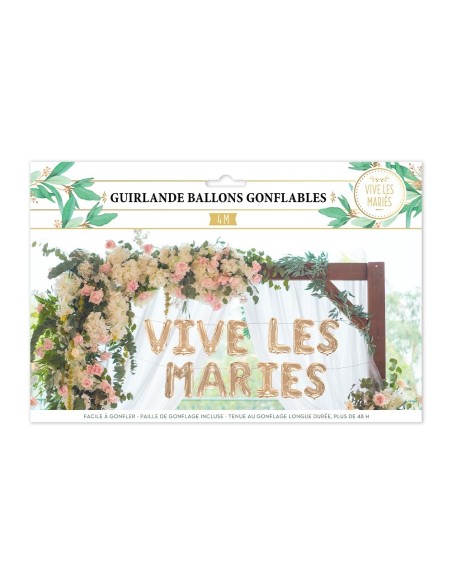 Guirlande Ballons Vives Les Maries