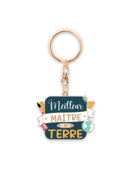 Porte clé Meilleur Maitre Faites La Fête Maitre Maitresse  & Atsem