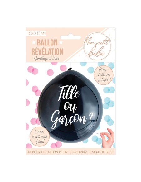 Ballon Confettis Baby Shower Revelation