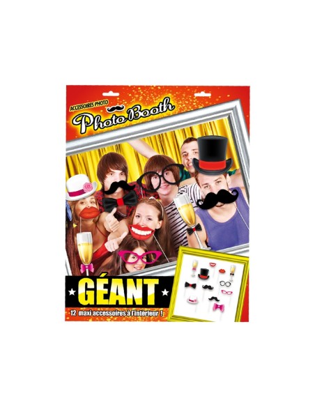Photobooth Géant 12 Accessoires Chic