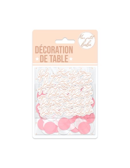 Duo Confettis Baby Shower Fille