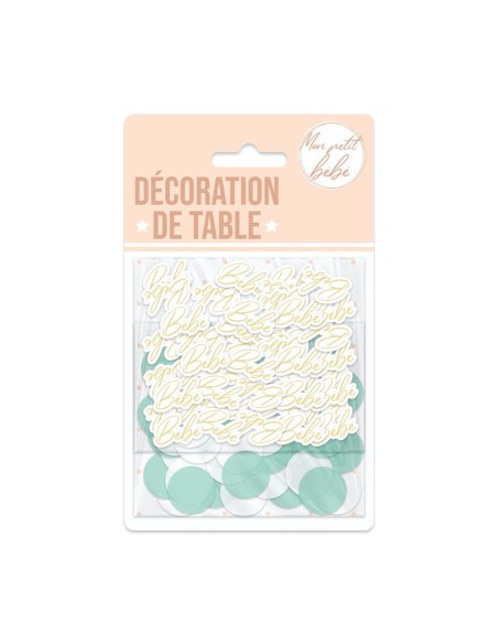 Duo Confettis Baby Shower Garcon