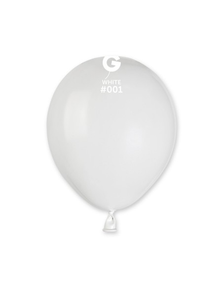 Sachet de 50 ballons 13 cm blanc