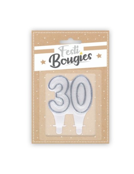 Bougie Anniversaire 30 Faites La Fête Accessoires de décoration