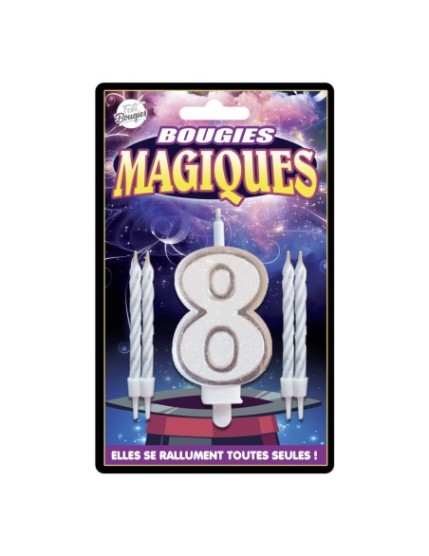 Bougies Magiques 8 Faites La Fête Accessoires de décoration