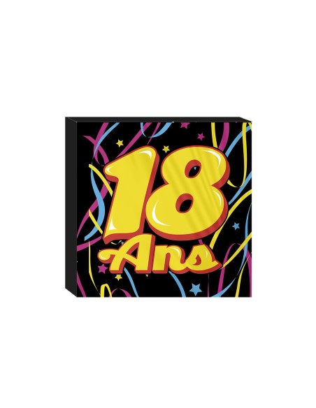Pack 20 Serviettes 18 Ans