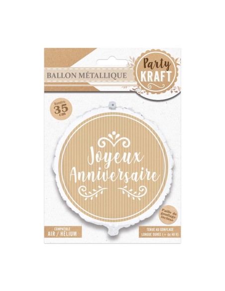 Ballon Métallique Party Kraft