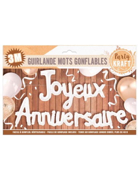 Guirlande Mots Anniversaire Kraft