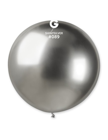 Sachet de 1 ballons shiny argent brillant Faites La Fête Ballons & Arches