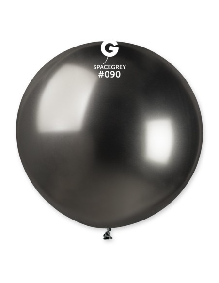 Sachet de 1 ballons shiny gris sidéral brillant