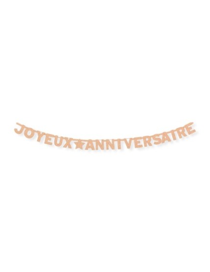 Guirlande Lettres Anniv Kraft Faites La Fête Accessoires de décoration