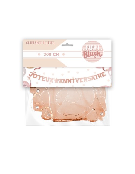 Guirlande Lettres Anniv Blush