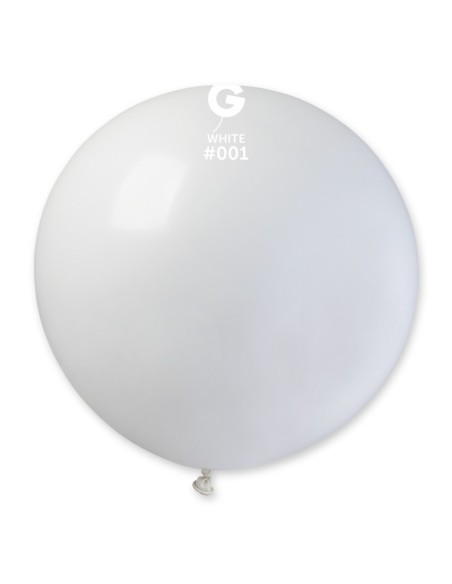 Sachet de 1 ballon géant rond blanc