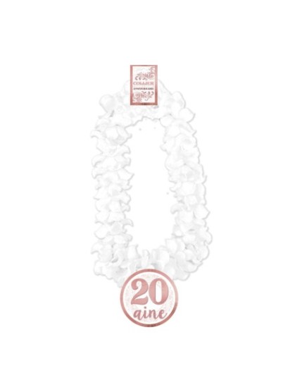 Collier Fleur Anniv Femme 20 Aine Faites La Fête Collier