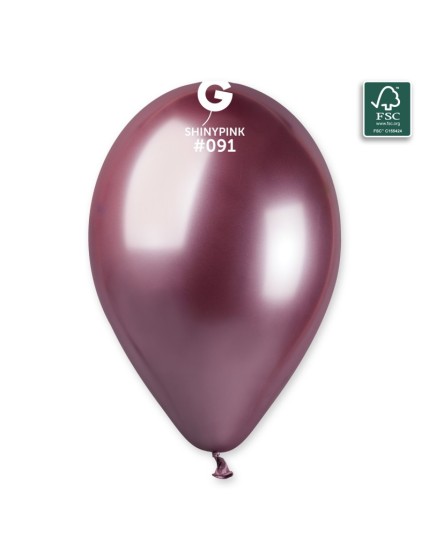 Sachet de 5 ballons shiny rose brillant Faites La Fête Ballons & Arches