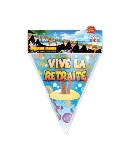 Guirlande Fanion Vive Retraite