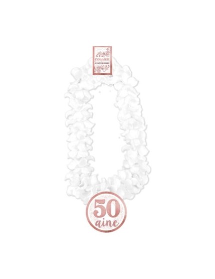 Collier Fleur Anniv Femme 50 Aine Faites La Fête Collier