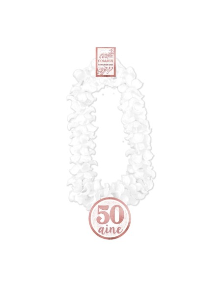 Collier Fleur Anniv Femme 50 Aine