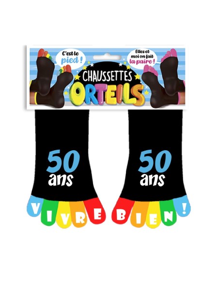 Chaussettes Orteils 50Ans Multi