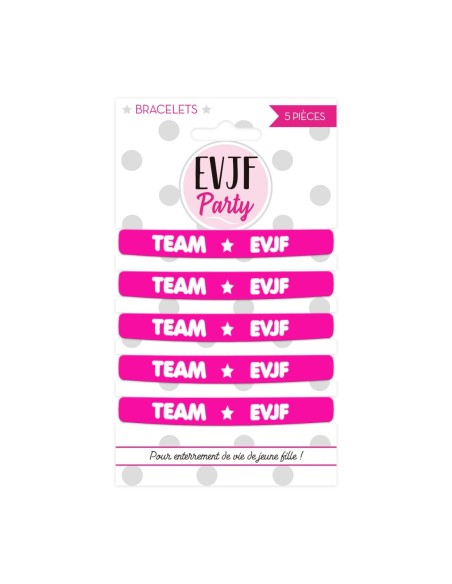 Pack 5 Bracelets Team Evfj