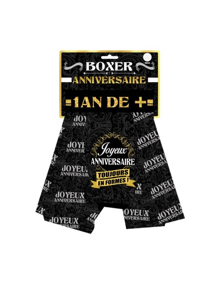 Boxer Festif Joyeux Anniv Taille S