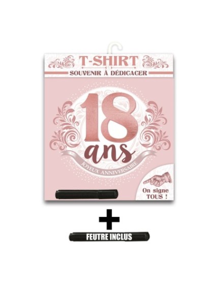 T Shirt Anniv Femme 18 Ans Faites La Fête T shirt