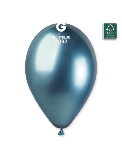 Sachet de 25 ballons shiny bleu brillant Faites La Fête Ballons & Arches