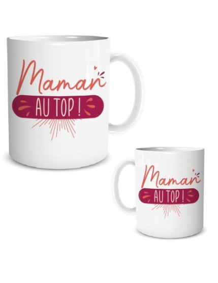 Mug Maman Au Top Faites La Fête Mug