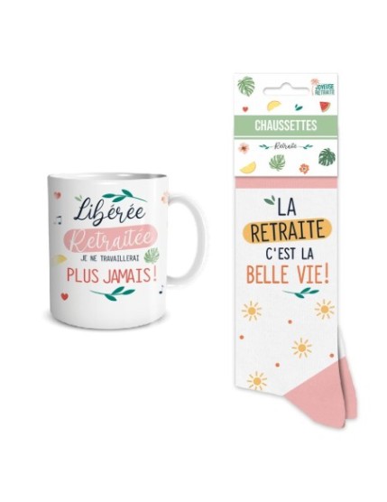 Coffret Cadeau Mug et Chaussettes - Belle-Mère - Jour de Fête