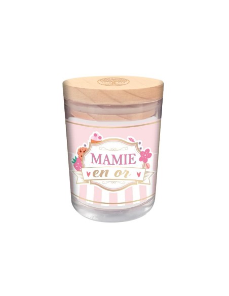 Bougie Verre Mamie En Or